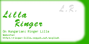 lilla ringer business card